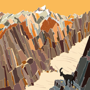 grand carnet postale haute montagne automne