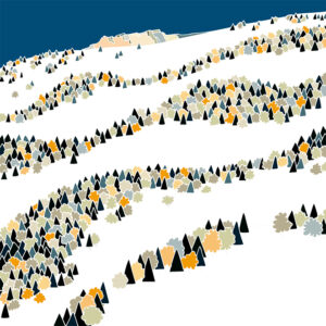 grand carnet postale contrees lointaines hiver