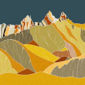 grand carnet postale trois aiguilles automne