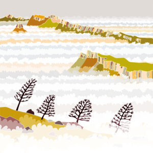 grand carnet postale Vercors Chartreuse nuages ete