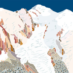 grand carnet postale Mont Blanc