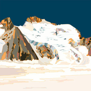grand carnet postale Les Ecrins