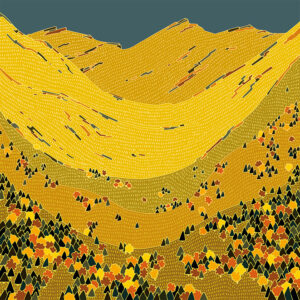 grand carnet postale vallee sauvage automne