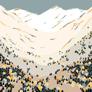 grand carnet postale vallee sauvage hiver