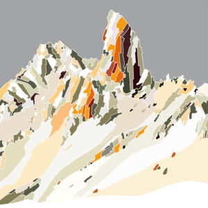grand carnet postale Pierra Menta hiver