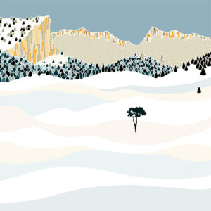 grand carnet postale l arbre taille hiver