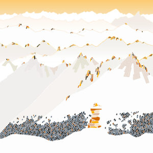 grand carnet postale le cairn hiver