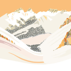 grand carnet postale la combe hiver