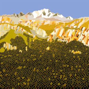grand carnet postale Chartreuse Mont Blanc ete