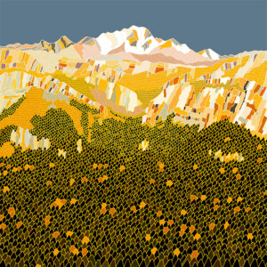 grand carnet postale Chartreuse Mont Blanc automne