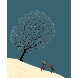 affiche l arbre hiver