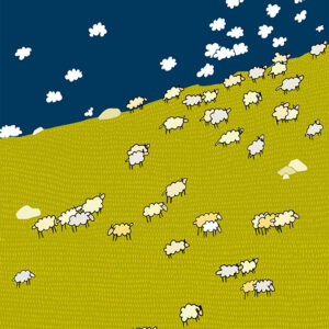 grand carnet moutons et nuages