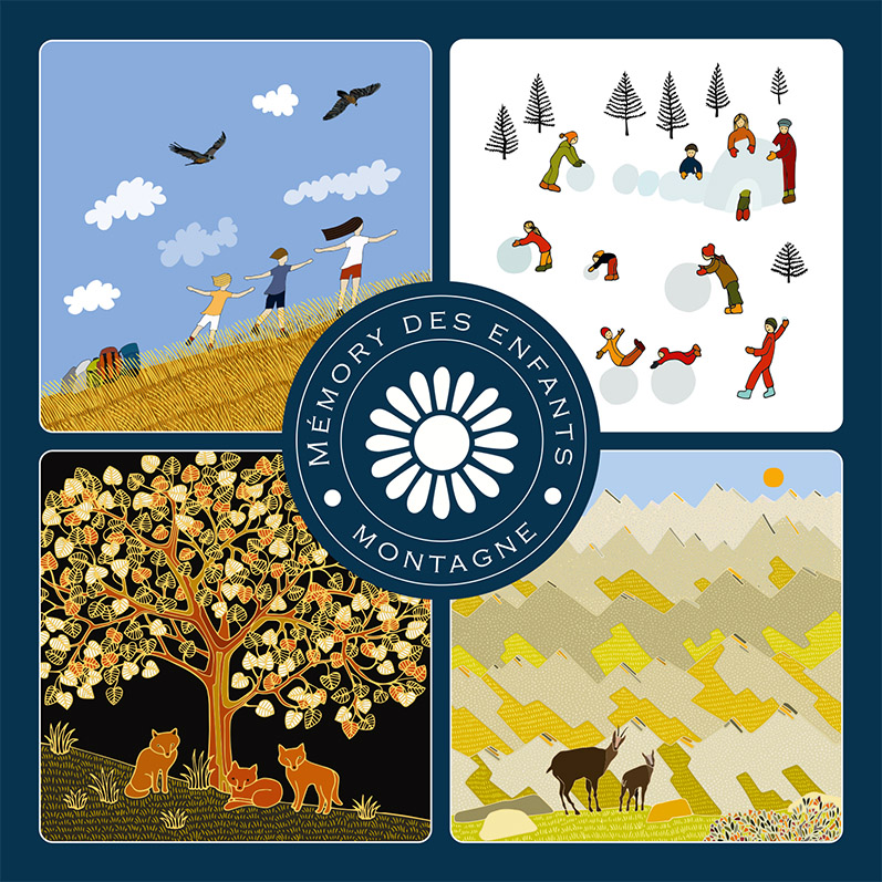 jeu memory des enfants montagne