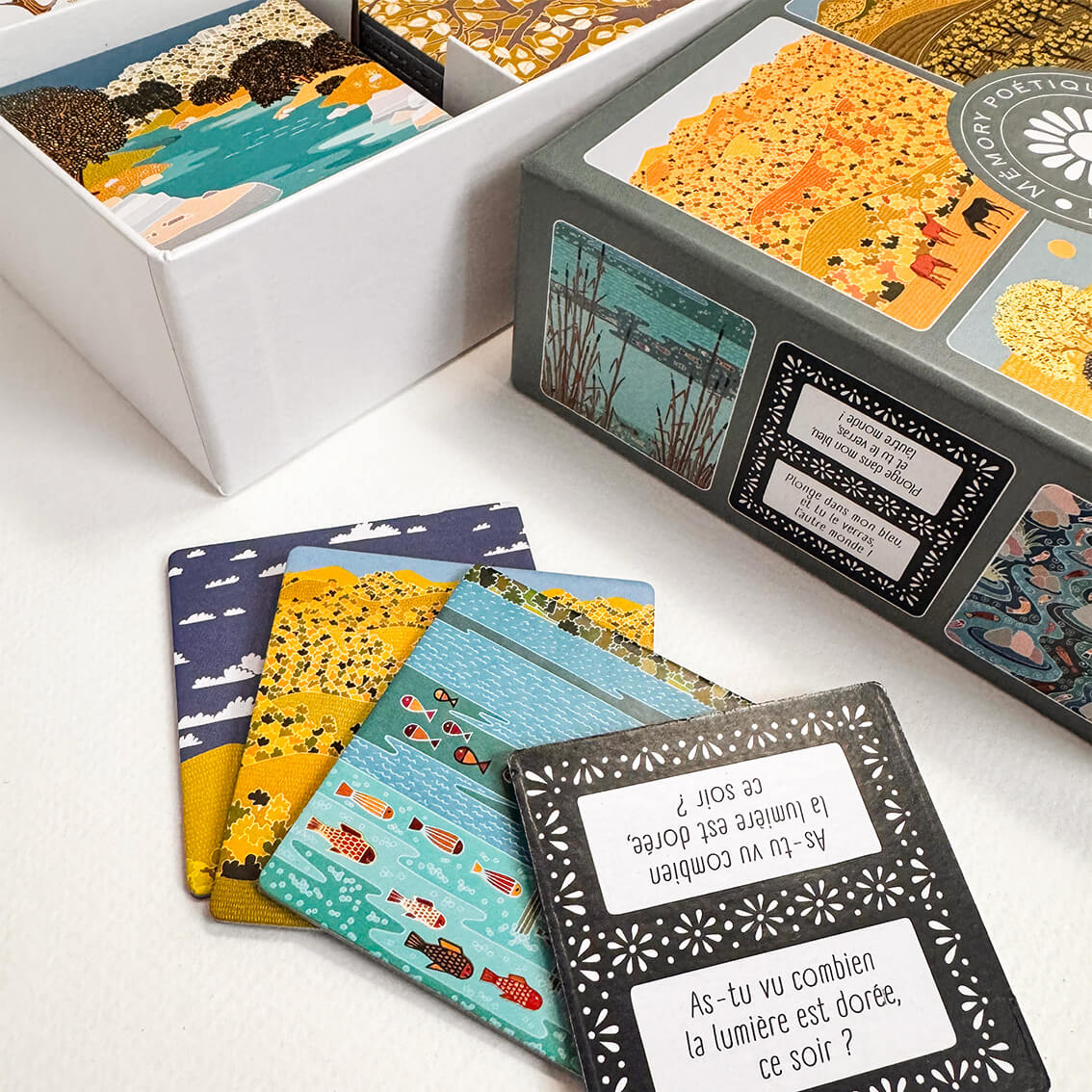 jeu memorie CAMPAGNE BOITE OUVERTE CARTES