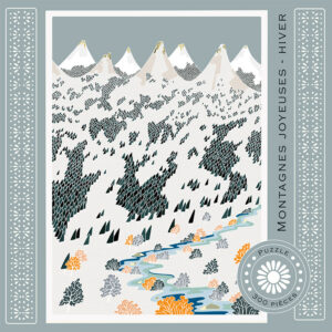 puzzle montagnes joyeuses hiver