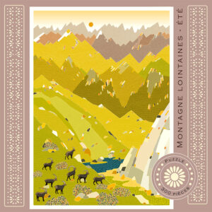 puzzle montagnes lointaines ete